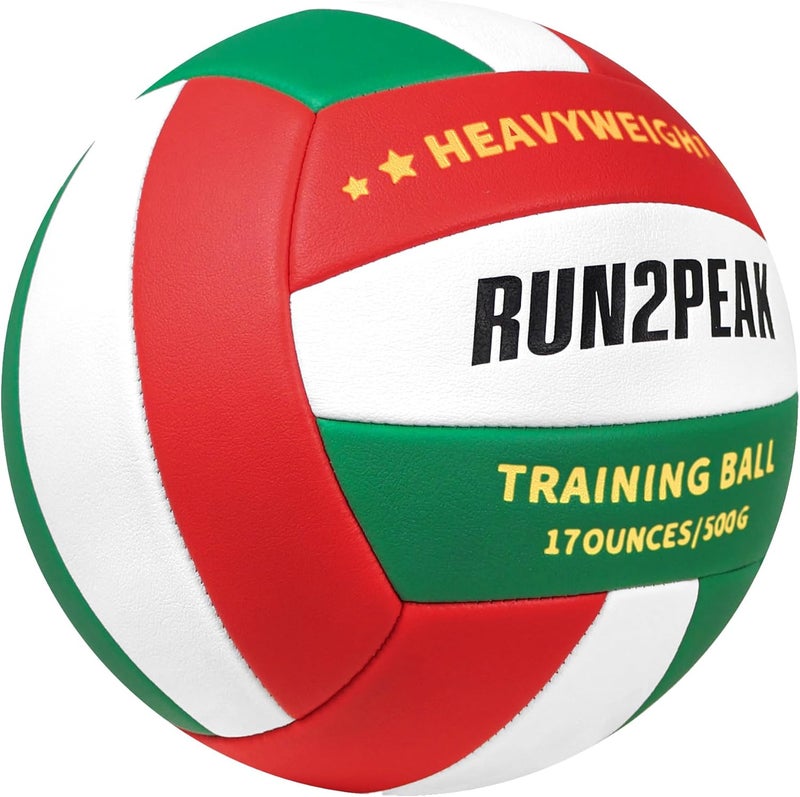 RUN2PEAK Setter Training Volleyball Official Size 5 Volleyballs Heavy Weight Ball PU Practice Volley Balls for Indoor Rebounder Equipment Setters Weighted Volleyball Setting Trainer - Image 2